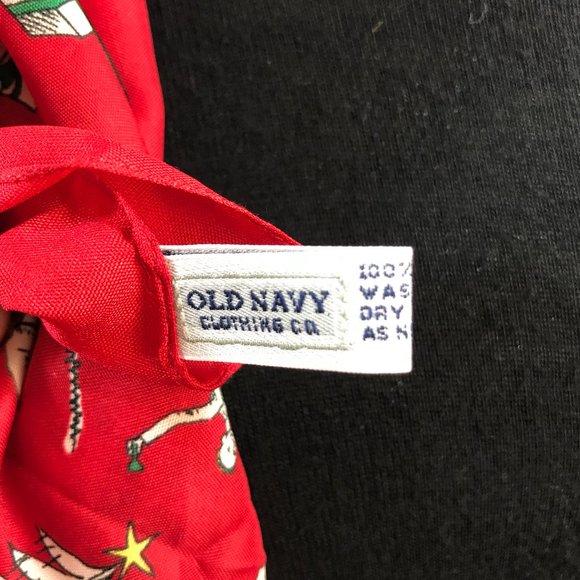 Italian Old Navy Holiday Christmas Scarf Hair Tie - Picture 8 of 8